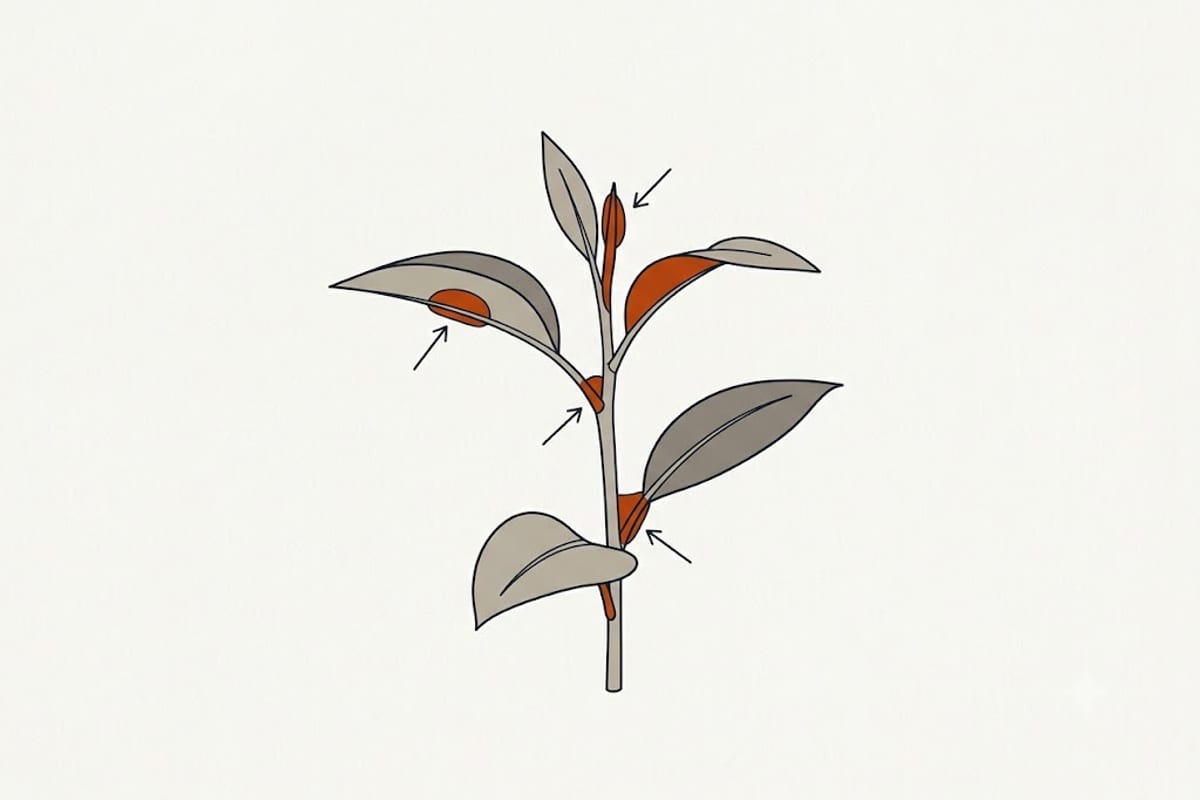 Where each pest hides on the plant