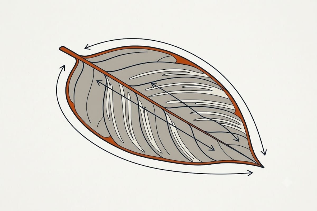 Fine silvery streaks point at thrips