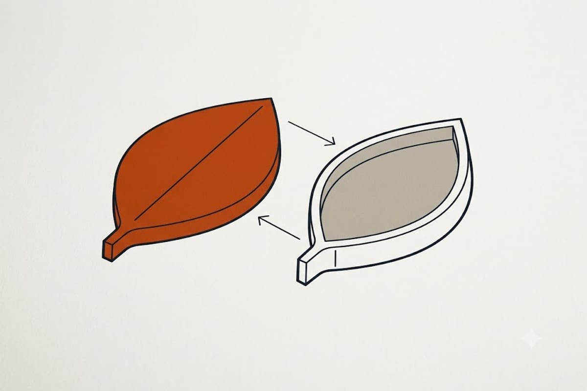 A waterlogged leaf goes translucent before it yellows